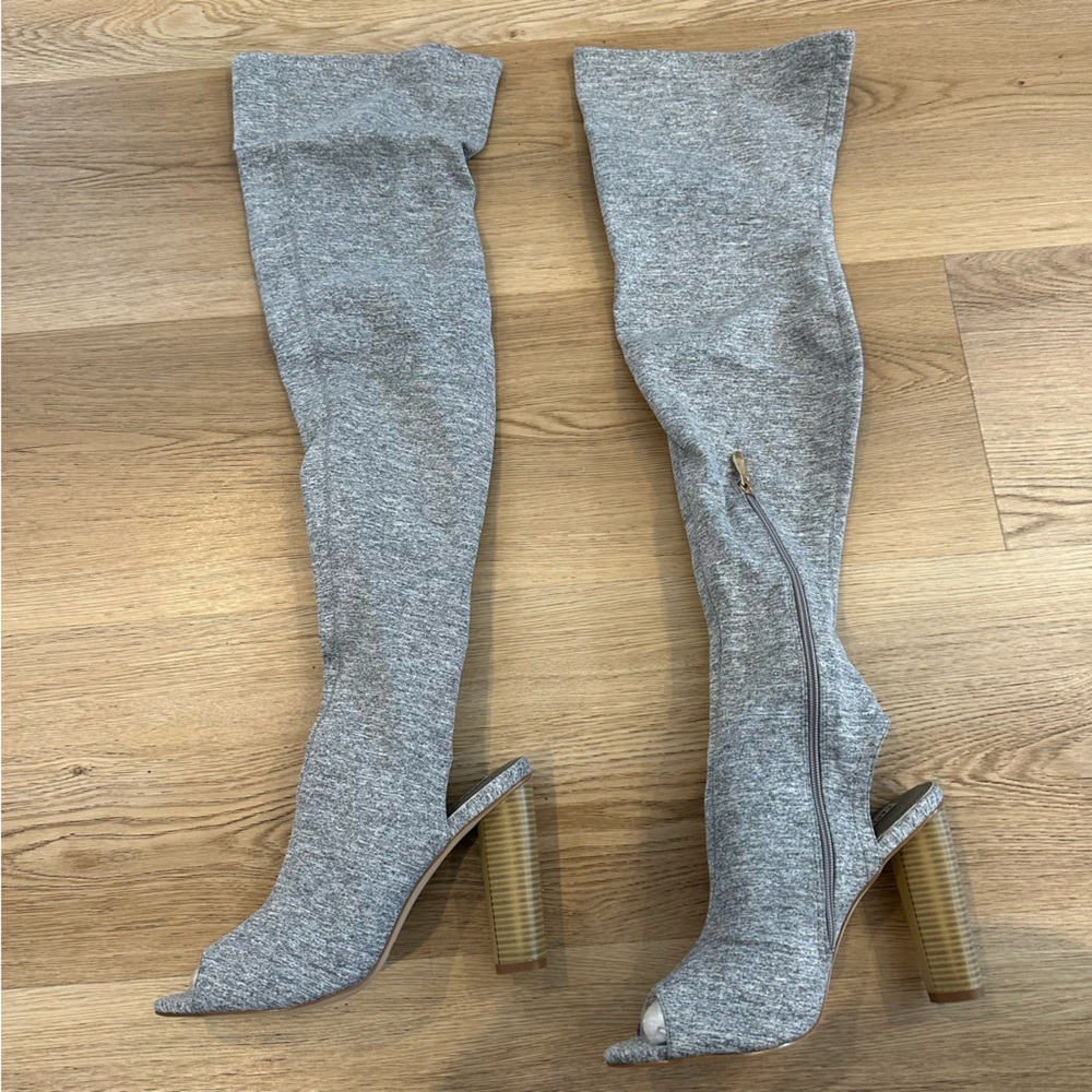 Brand new stretchy open toe boots ON-D72